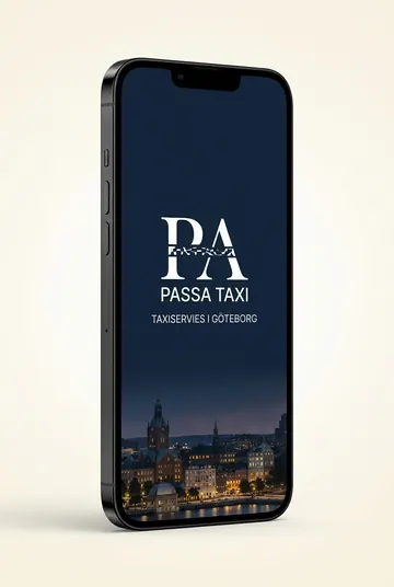 Passa Taxi-appen på mobil